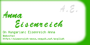 anna eisenreich business card